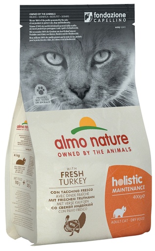 [AL0607] Almo Nature Holistic Kat met Kalkoen (400 gr.)