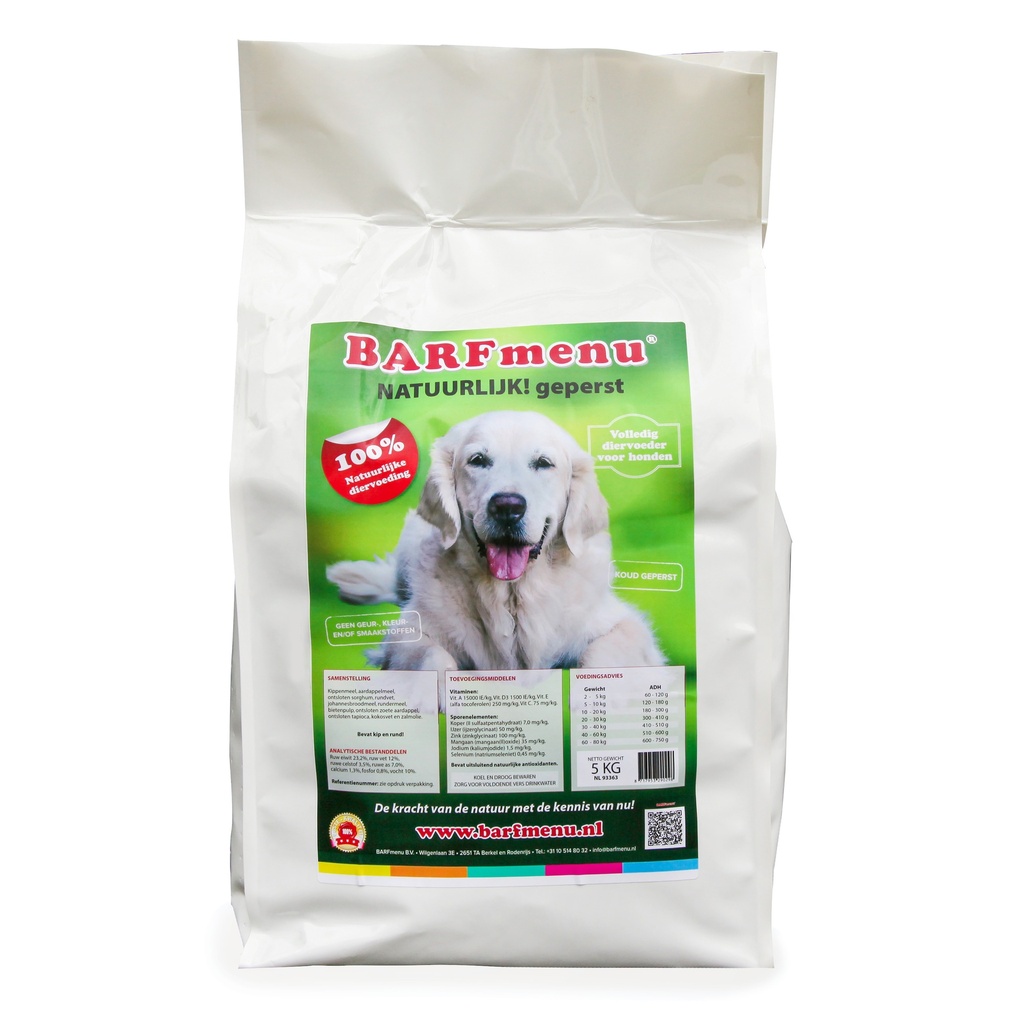 BARFmenu Hond Brok Natuurlijk Koud geperst