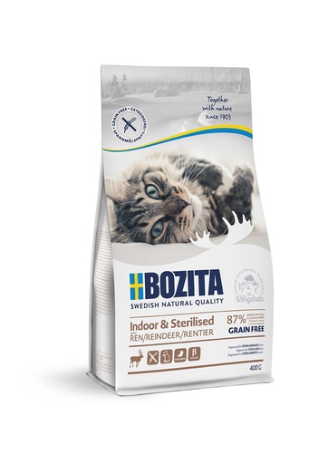 [BZ31211] Bozita Feline Indoor & Sterilised Grain Free (400 gr.)