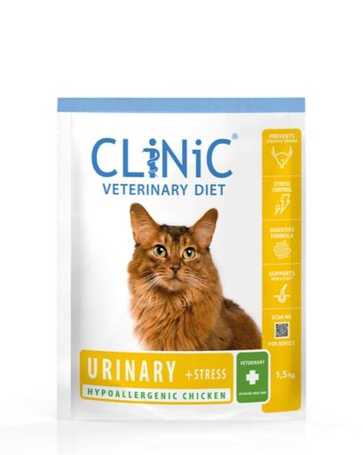 [CF302] CLiNiC Cat Urinary + Stress Chicken (1.5 kg.)