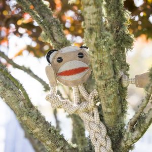 [ET10612] Huggle Hounds Naturals Monkey Rope Knottie (9 mm)