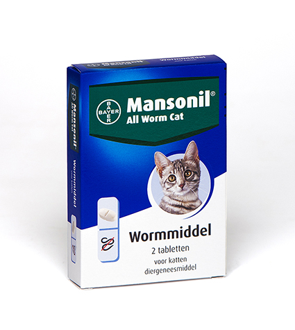 [B80651547] Mansonil All Worm Cat (2 tabletten)