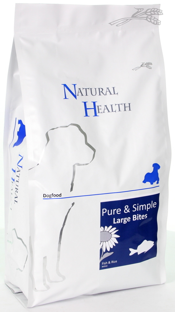 Natural Health Dog Fish & Rice Large Bite