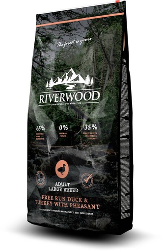 [JP140203] Riverwood Adult Large Breed Duck & Turkey With Pheasant (2 kg.)