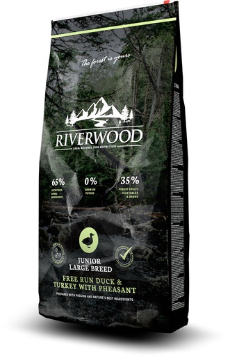 [JP140202] Riverwood Junior Large Breed Duck & Turkey With Pheasant (2 kg.)