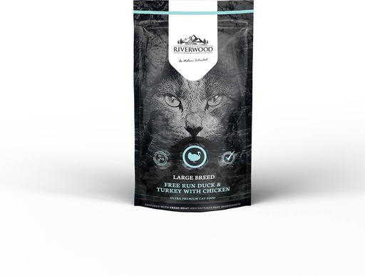 [JP240006] Riverwood Large Breed Cats Duck & Turkey With Chicken (300 gr.)