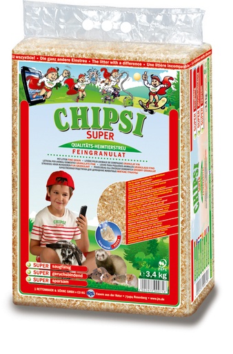 [KVA075] Chipsi Houtvezel Super Granulaat (3.4 kg.)