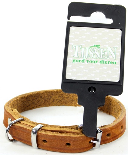 [L54421] Halsband Vetleer Cognac (12 mm / 35 cm)
