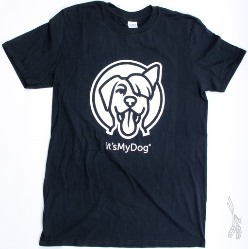 [IMDTS] it's My Dog T-Shirt Heren Zwart (Small)