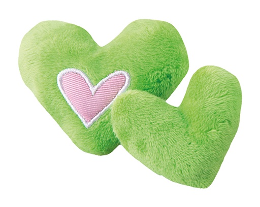 [RCTC02L] Rogz Catnip Toyz Hearts (Lime)