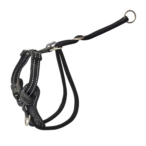 [RSPSJ11A] Rogz Utility Stop Pull Tuig (Black Reflective, Medium)
