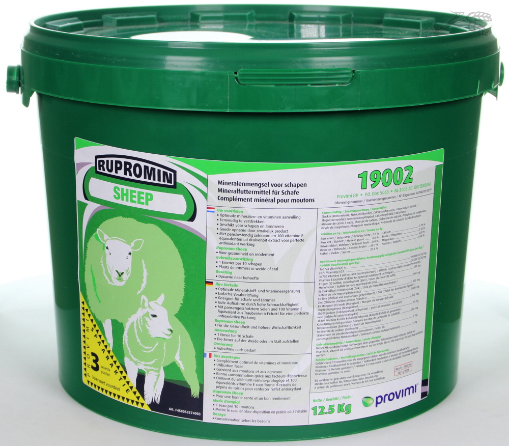 Schapenmineralenemmer 12,5 kg.