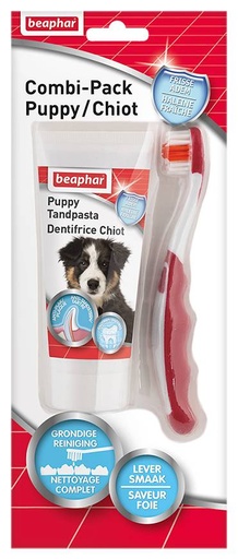 [BP12080] Tandpasta & Borstel Combi-Pack Puppy 1 st.