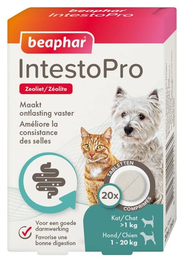 [BP14126] Intestopro kat / hond tot 20kg 20 tab.