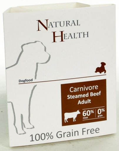 [NH116] Natural Health Dog Steamed Carnivore Beef (7 x 395 gr.)