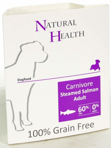 [NH118] Natural Health Dog Steamed Carnivore Salmon (7 x 395 gr.)