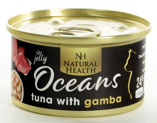 [NH931] Natural Health Cat Oceans Tuna & Gamba (24 x 85 gr.)