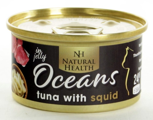 [NH941] Natural Health Cat Oceans Tuna & Squid (24 x 85 gr.)