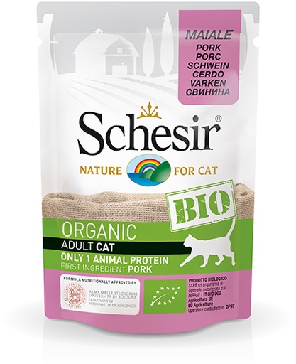 [AG14430] Schesir Cat Bio Pork 16 x 85 gr.
