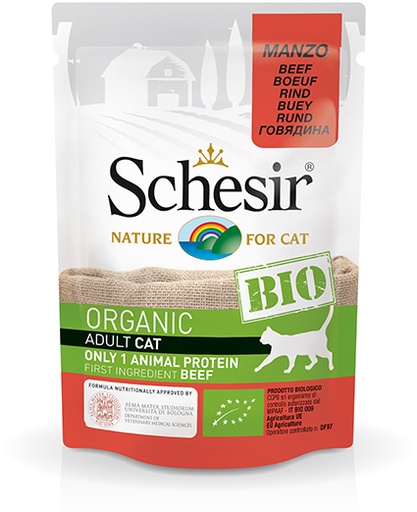 [AG14440] Schesir Cat Bio Beef 16 x 85 gr.
