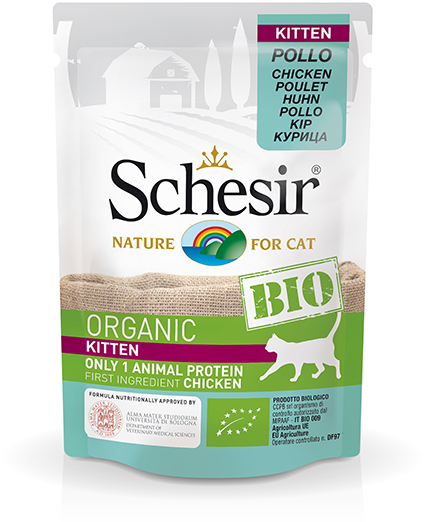 Schesir Cat Bio Kitten Chicken 16 x 85 gr.