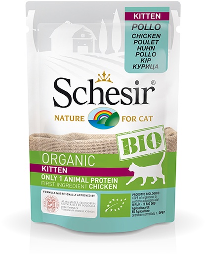 [AG14450] Schesir Cat Bio Kitten Chicken 16 x 85 gr.
