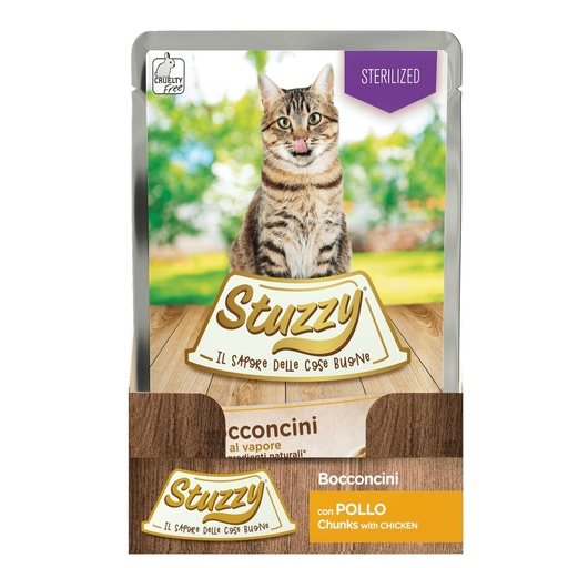 [AG15359] Stuzzy Cat Sterilized Chicken 24 x 85 gr.