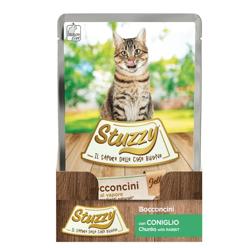 [AG15370] Stuzzy Cat Rabbit Jelly 24 x 85 gr.