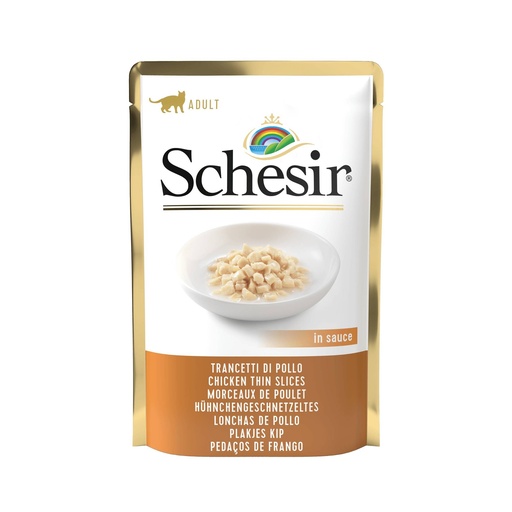 [AG17111] Schesir Cat Chicken Thin Slices In Gravy 20 x 85 gr.