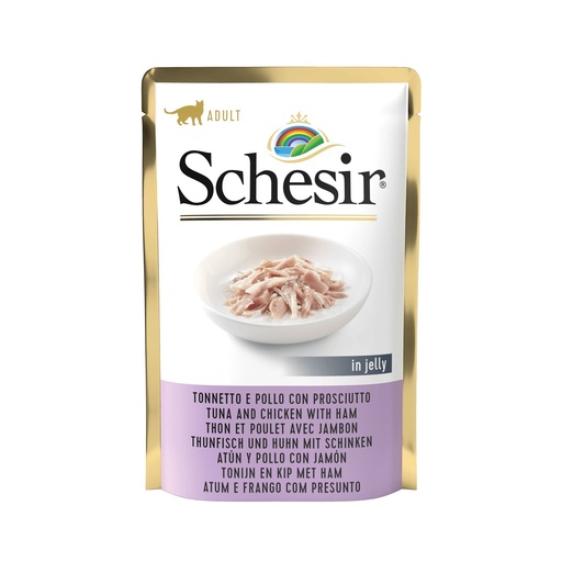 [AG17250] Schesir Cat Tuna Chicken & Ham 12 x 85 gr.