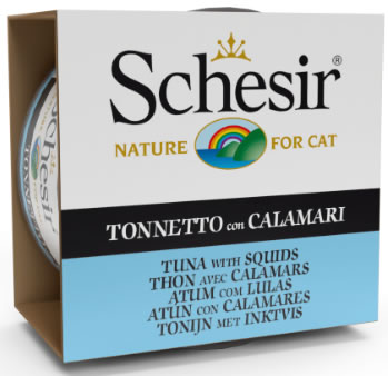 [AG17271] Schesir Cat Jelly Tuna with Squids 14 x 85 gr.