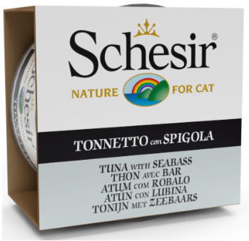[AG17276] Schesir Cat Jelly Tuna with Seabass 12 x 85 gr.