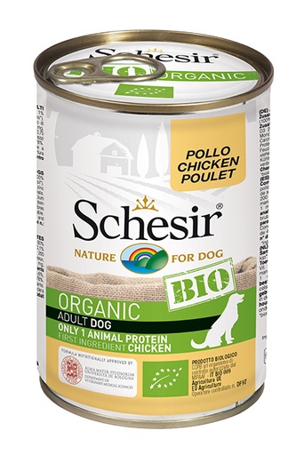 [AG18102] Schesir Dog Bio Chicken 6 x 400 gr.