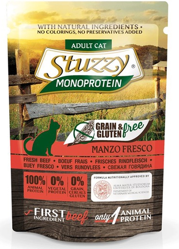 [AG18301] Stuzzy Cat Grain Free MoPr Beef 20 x 85 gr.