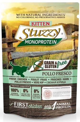 [AG18306] Stuzzy Cat Grain Free MoPr Kitten Chicken 16 x 85 gr.