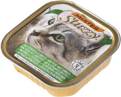 [AG60041] Mister Stuzzy Cat Veal & Carrots 32 x 100 gr.