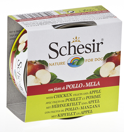 [AG61372] Schesir Dog Fruit Chicken & Apple 10 x 150 gr.