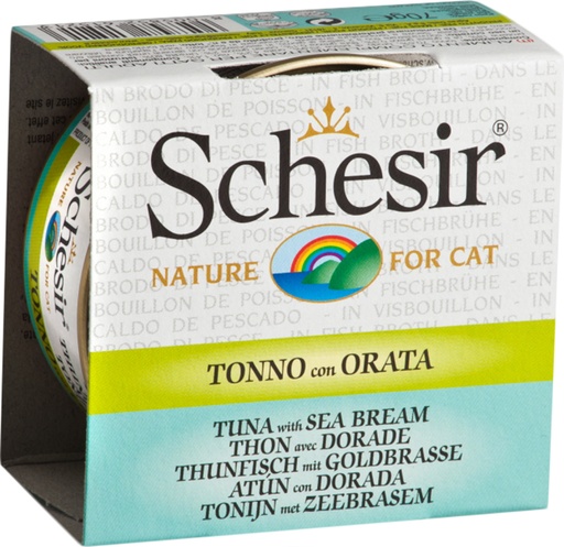 [AG61521] Schesir Cat Broth Tuna & Sea Bream 12 x 70 gr.