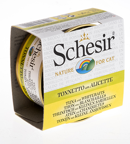 [AG61522] Schesir Cat Broth Tuna & Whitebait 12 x 70 gr.