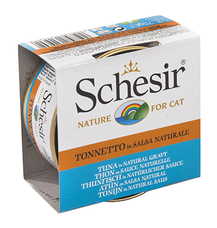 [AG61560] Schesir Cat Broth Nat. Tuna 14 x 70 gr.