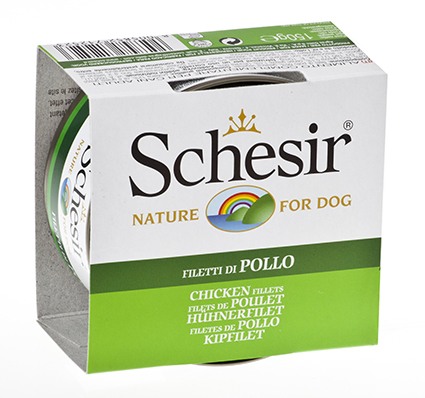 [AG71252] Schesir Dog Jelly Chicken Fillets 10 x 150 gr.