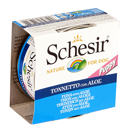 [AG71262] Schesir Dog Puppy Tuna & Aloe 10 x 150 gr.