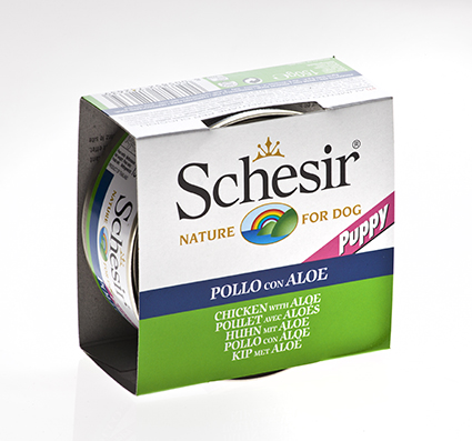 [AG71263] Schesir Dog Puppy Chicken & Aloe 10 x 150 gr.