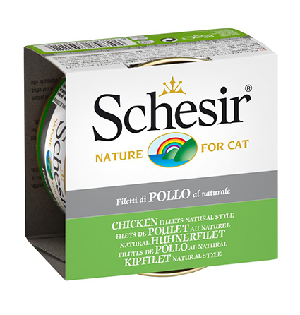 [AG75011] Schesir Cat Nat. Brine Rice Chicken 14 x 85 gr.