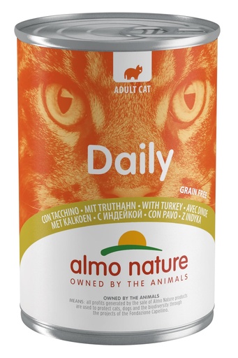 [AL0162] Almo Nature Blik Kalkoen 24 x 400 gr.