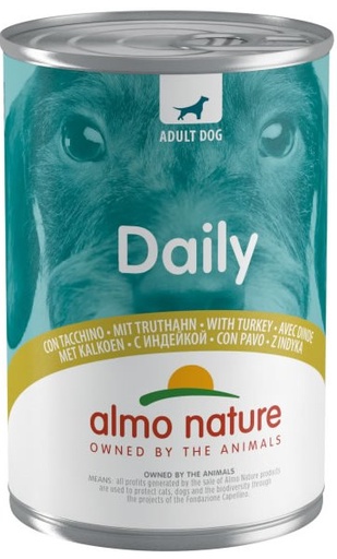 [AL0172] Almo Nature Dog Blik Kalkoen (24 x 400 gr.)