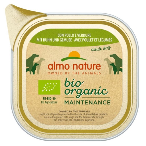[AL0300] Almo Nature Daily Bio Dog Kip &Groenten 32 x 100 gr.