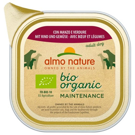 [AL0303] Almo Nature Daily Bio Dog Rund &Groenten 32 x 100 gr.