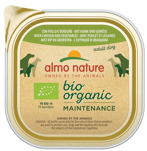 [AL0334] Almo Nature Daily Bio Dog Chicken+Vegetables 9 x 300 gr.
