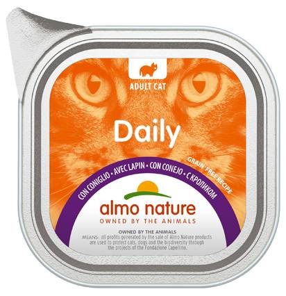[AL0355] Almo Nature Daily Menu Alu met Konijn (32 x 100 gr.)
